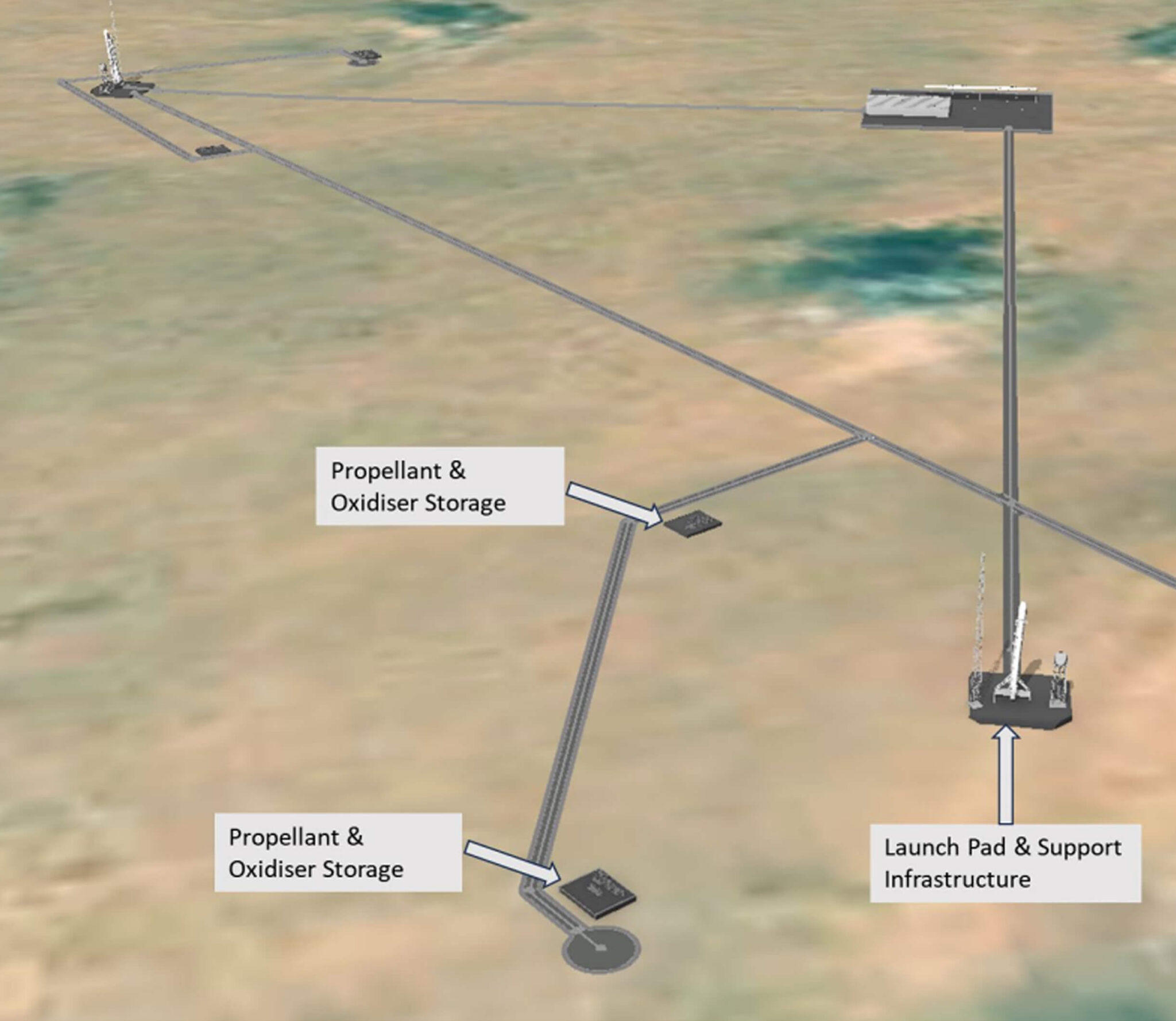 Launch Complex 2 aerial view